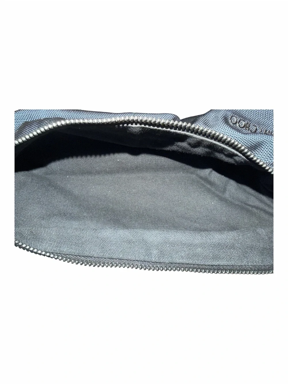 Jimmy Choo Blue Nylon & Canvas Logo Backpack | Star Detail